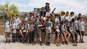 boy scout trail clean up